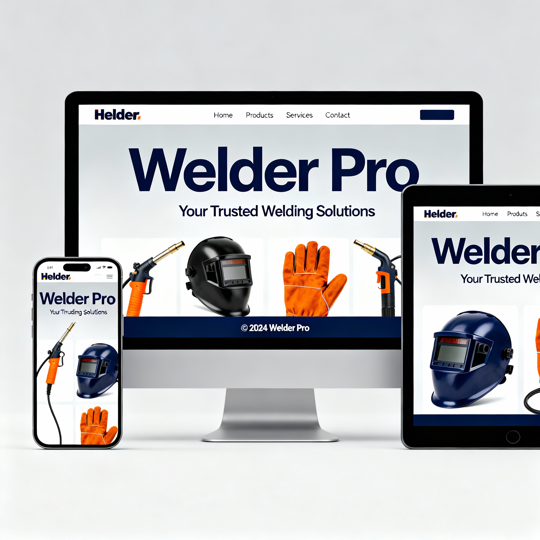 web design mockup - Welder Web Design